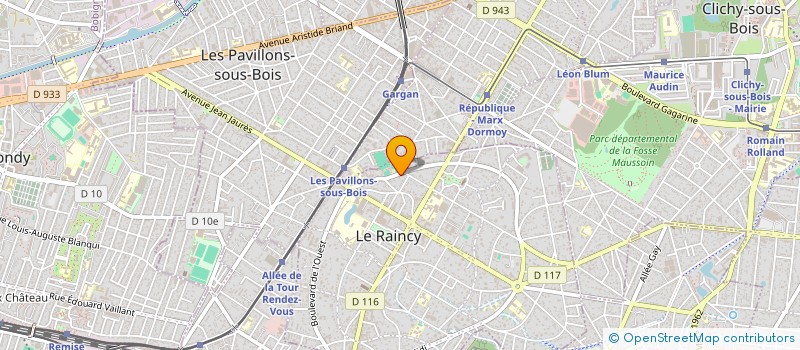localisation de l'entreprise MADAME CARLA NOUET à LE RAINCY