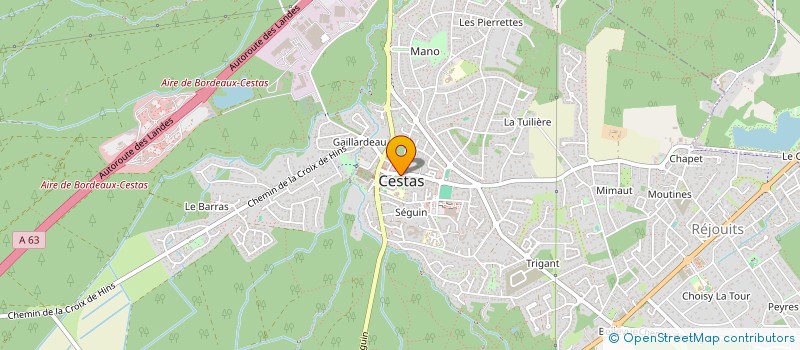 localisation de l'entreprise MADAME CARLA PEREIRA  CESTAS