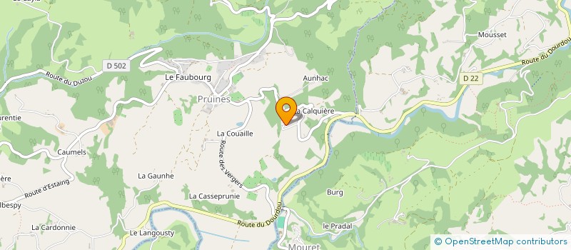 localisation de l'entreprise MADAME CARLA POULAIN DE LAFONTAINE  PRUINES