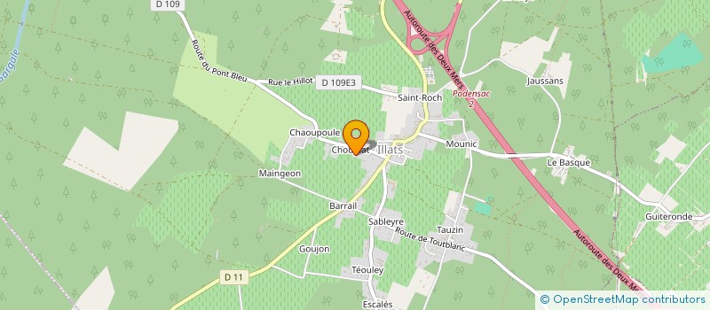 localisation de l'entreprise MADAME CARLA POUSSEAU  ILLATS