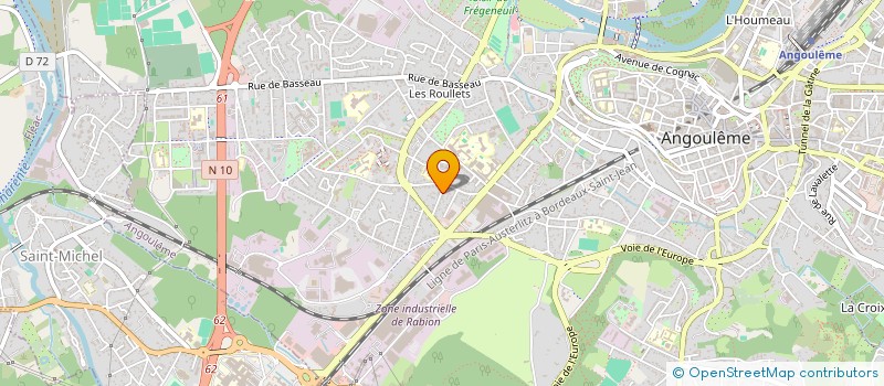 localisation de l'entreprise MADAME CARLA RAVENET à ANGOULEME