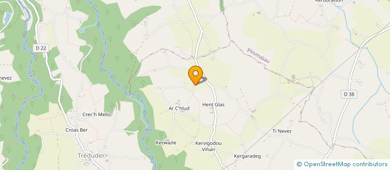 localisation de l'entreprise MADAME CARLA RENAUDAT à LANVELLEC