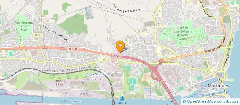 localisation de l'entreprise MADAME CARLA RIBEIRO  MARTIGUES