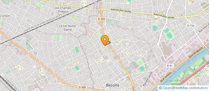 localisation de l'entreprise MADAME CARLA RIBEIRO DA SILVA à BEZONS