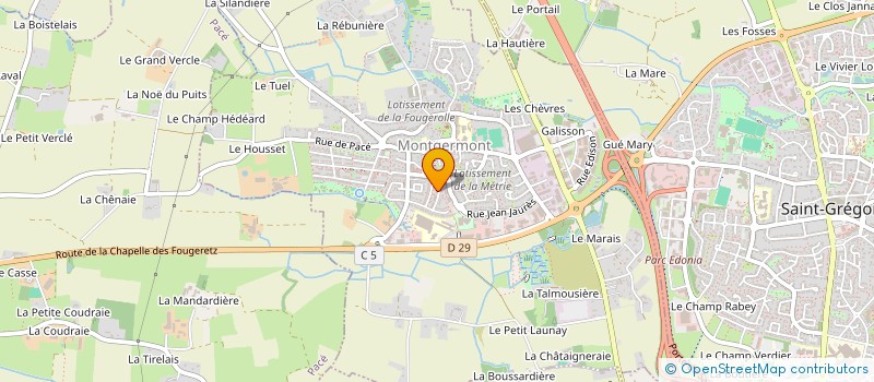 localisation de l'entreprise MADAME CARLA RODRIGUES  MONTGERMONT