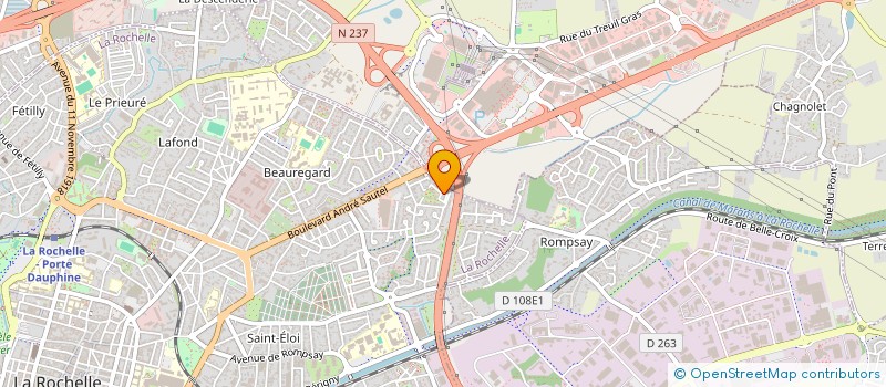 localisation de l'entreprise MADAME CARLA RODRIGUEZ  LA ROCHELLE