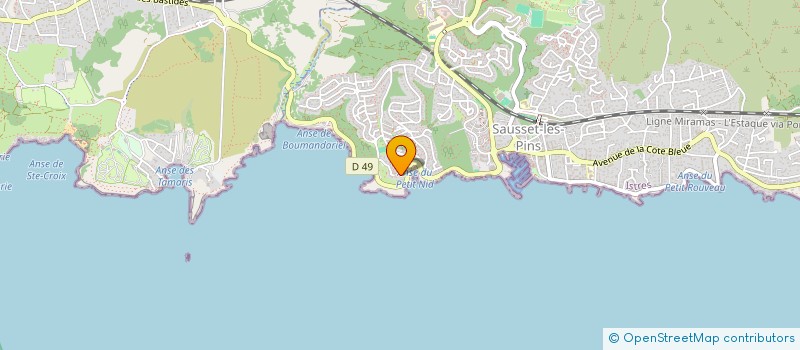 localisation de l'entreprise MADAME CARLA SCISCO  SAUSSET-LES-PINS