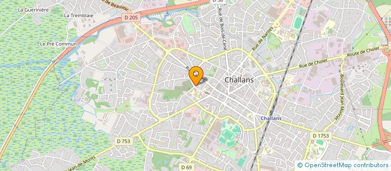 localisation de l'entreprise MADAME CARLA SERRE  CHALLANS