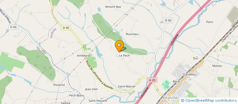 localisation de l'entreprise MADAME CARLA SILVESTRINI  REALVILLE