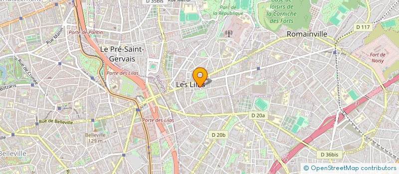 localisation de l'entreprise MADAME CARLA SUGERE à LES LILAS
