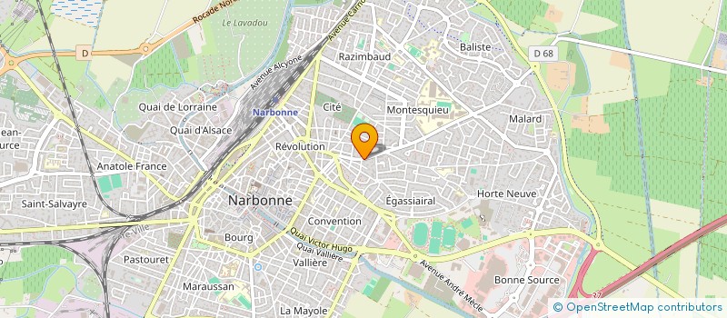 localisation de l'entreprise MADAME CARLA THOMAS  NARBONNE