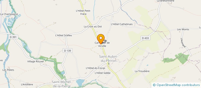 localisation de l'entreprise MADAME CARLINE LEMONNIER  SAINT-SAUVEUR-VILLAGES