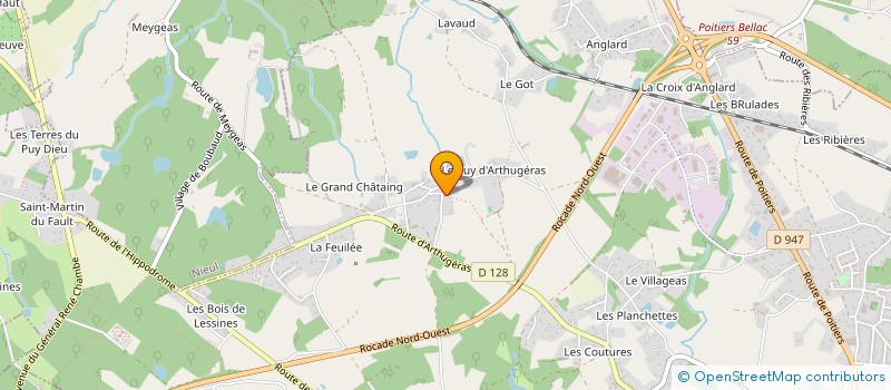 localisation de l'entreprise MADAME CARLINE VEROUL à COUZEIX