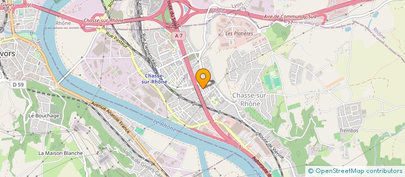 localisation de l'entreprise MADAME CARMELA LO CURTO  CHASSE-SUR-RHONE