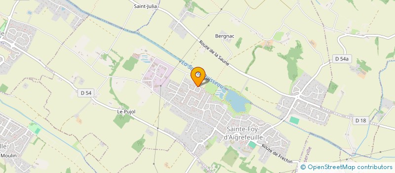 localisation de l'entreprise MADAME CARMELINA PELLIZZERI  SAINTE-FOY-D'AIGREFEUILLE