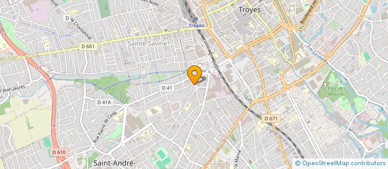 localisation de l'entreprise MADAME CARMELINE PISTOCCHI  SAINT ANDRE LES VERGERS