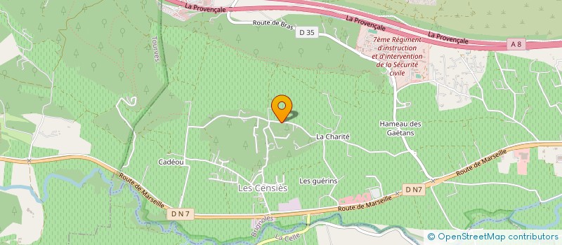 localisation de l'entreprise MADAME CARMEN ALEXIE OLLIVIER  BRIGNOLES