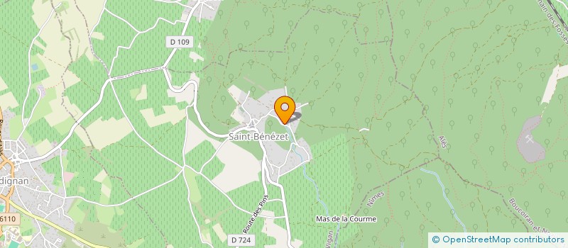 localisation de l'entreprise MADAME CARMEN AMADOR  SAINT-BENEZET