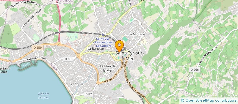 localisation de l'entreprise MADAME CARMEN AVRAMESCU à SAINT-CYR-SUR-MER