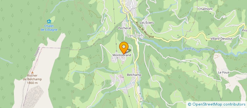 localisation de l'entreprise MADAME CARMEN BOZON  LES VILLARDS-SUR-THONES