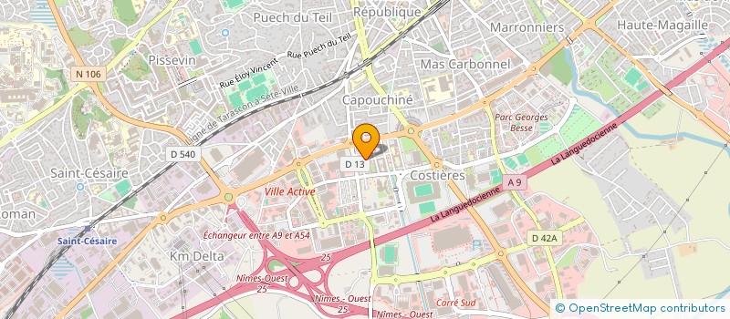localisation de l'entreprise MADAME CARMEN DA SILVA DUARTE à NIMES