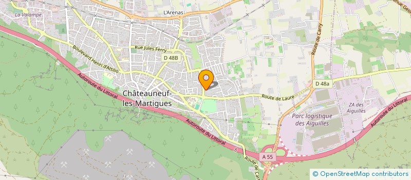 localisation de l'entreprise MADAME CARMEN FERNANDEZ  CHATEAUNEUF-LES-MARTIGUES