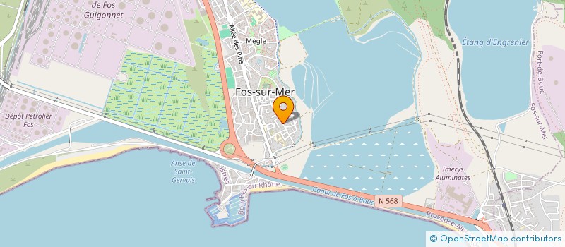 localisation de l'entreprise MADAME CARMEN FERNANDEZ  FOS-SUR-MER