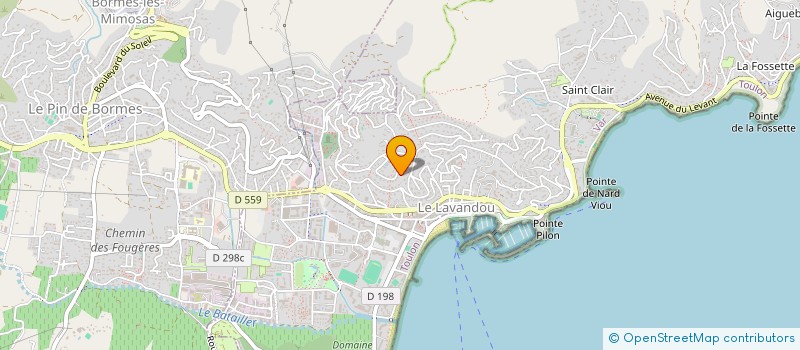 localisation de l'entreprise MADAME CARMEN FERREIRA PRIETO à LE LAVANDOU