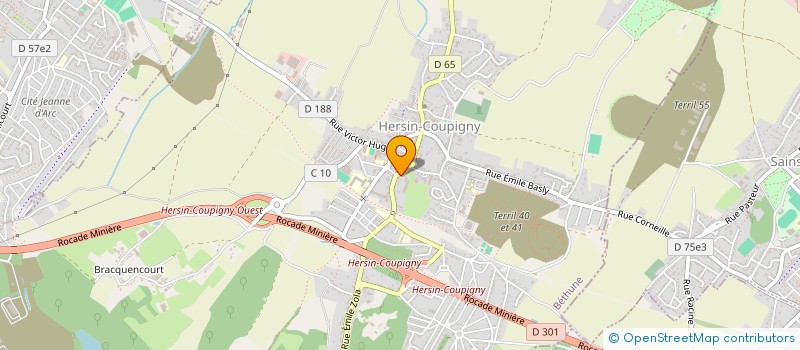 localisation de l'entreprise MADAME CARMEN JAKOBOWSKI  HAILLICOURT