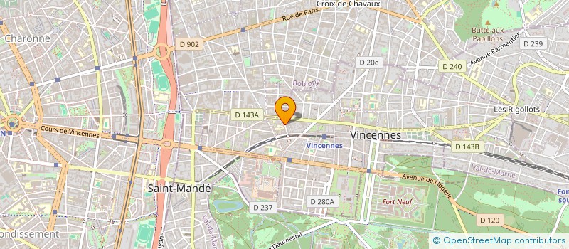 localisation de l'entreprise MADAME CARMEN JAUREGUI AGUIRRE à VINCENNES