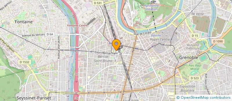 localisation de l'entreprise MADAME CARMEN KOUNKOU-NANGUIA à GRENOBLE