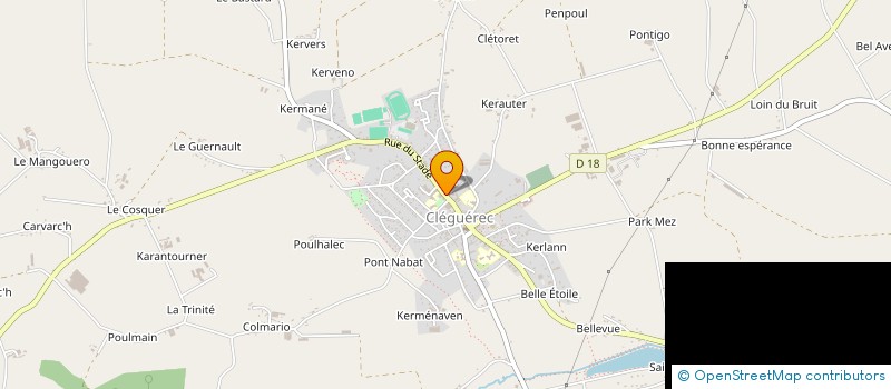 localisation de l'entreprise MADAME CARMEN LE TELLIER  CLEGUEREC