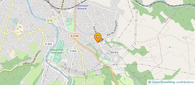 localisation de l'entreprise MADAME CARMEN MANTOVANI NOVO  MONTLUCON