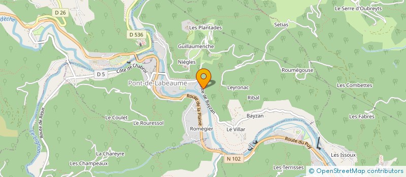 localisation de l'entreprise MADAME CARMEN MARCHESE  PONT-DE-LABEAUME