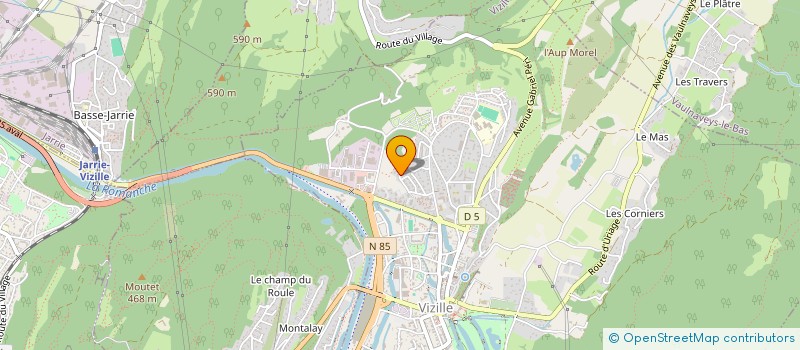 localisation de l'entreprise MADAME CARMEN MORENO PALANCAS  VIZILLE