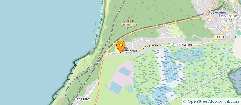 localisation de l'entreprise MADAME CARMEN PEREZ  LE VERDON-SUR-MER