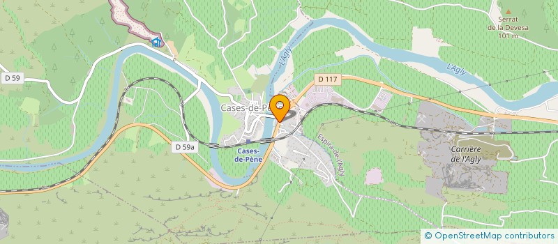 localisation de l'entreprise MADAME CARMEN RAYNAL  CASES-DE-PENE