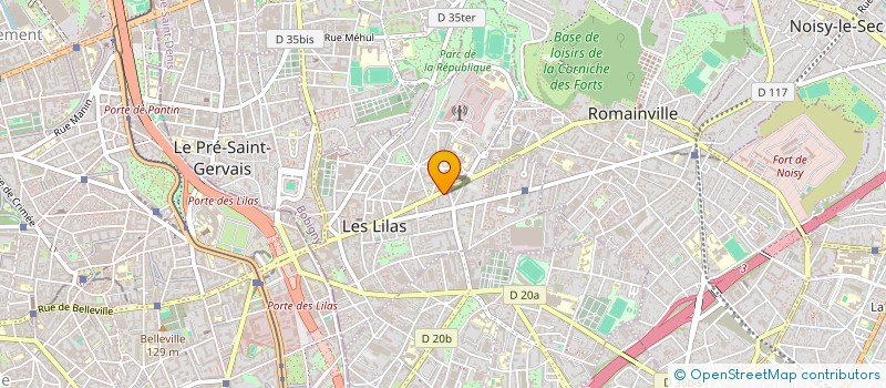 localisation de l'entreprise MADAME CARMEN ROCHE à LES LILAS