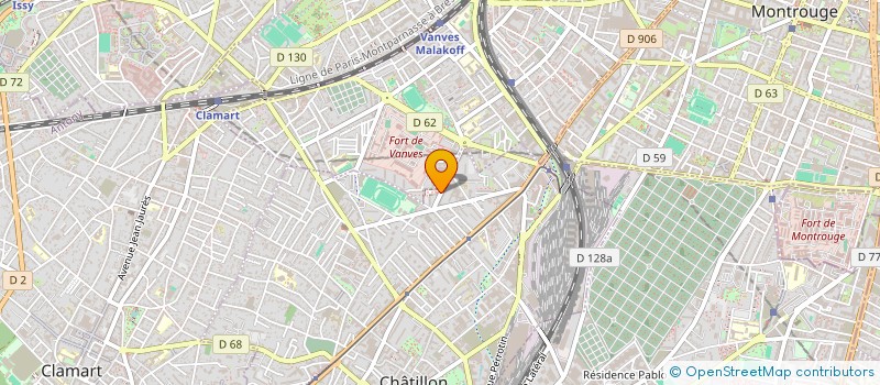 localisation de l'entreprise MADAME CARMEN RODRIGUEZ  CHATILLON