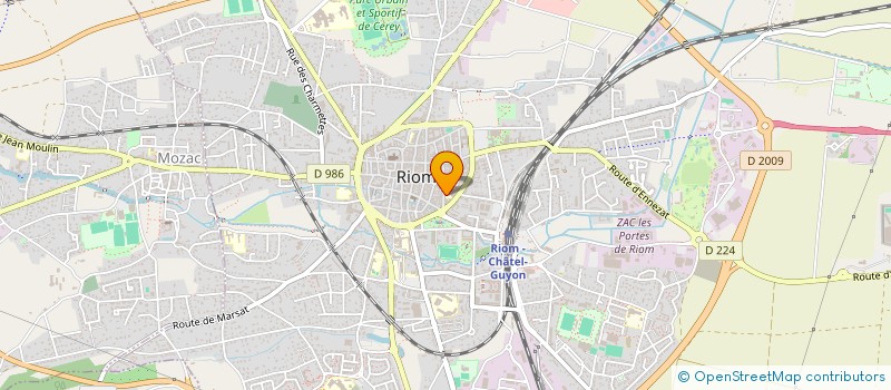 localisation de l'entreprise MADAME CARMEN ROMERO  RIOM