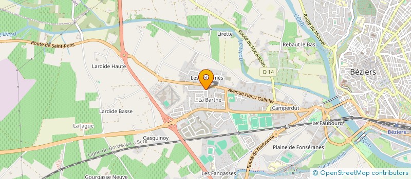 localisation de l'entreprise MADAME CARMEN SARGERO à BEZIERS