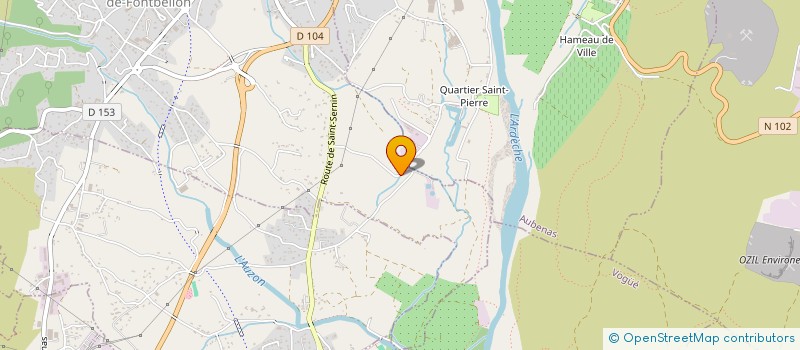 localisation de l'entreprise MADAME CARMEN WYSS  ST ETIENNE DE FONTBELLON