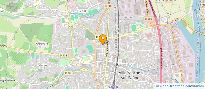 localisation de l'entreprise MADAME CAROL-ANNE ARRAULT  VILLEFRANCHE-SUR-SAONE