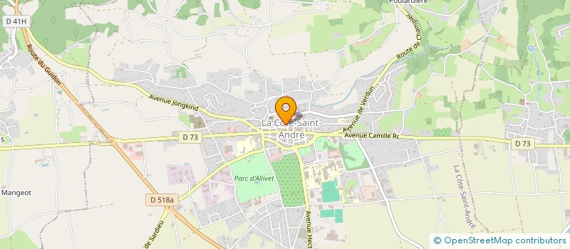 localisation de l'entreprise MADAME CAROL BOTTOS  LA COTE-SAINT-ANDRE