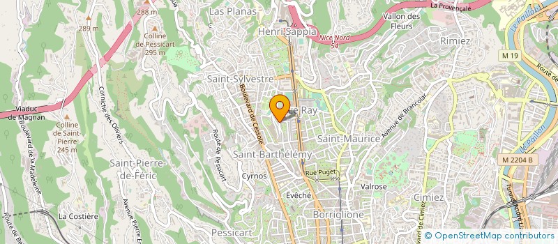 localisation de l'entreprise MADAME CAROL BURLE à NICE