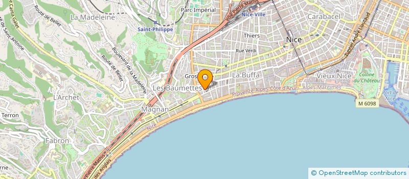localisation de l'entreprise MADAME CAROL CAPITAINE à NICE