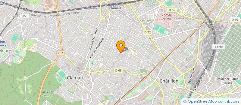 localisation de l'entreprise MADAME CAROL HALL à CLAMART