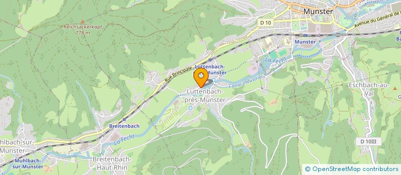 localisation de l'entreprise MADAME CAROL HAMMER  LUTTENBACH-PRES-MUNSTER