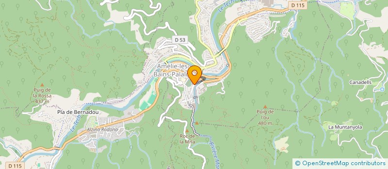 localisation de l'entreprise MADAME CAROL HOSTER  AMELIE-LES-BAINS-PALALDA