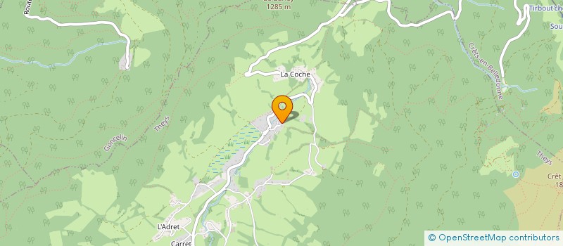 localisation de l'entreprise MADAME CAROL LANDEROUIN  CRETS EN BELLEDONNE